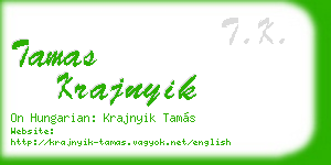 tamas krajnyik business card